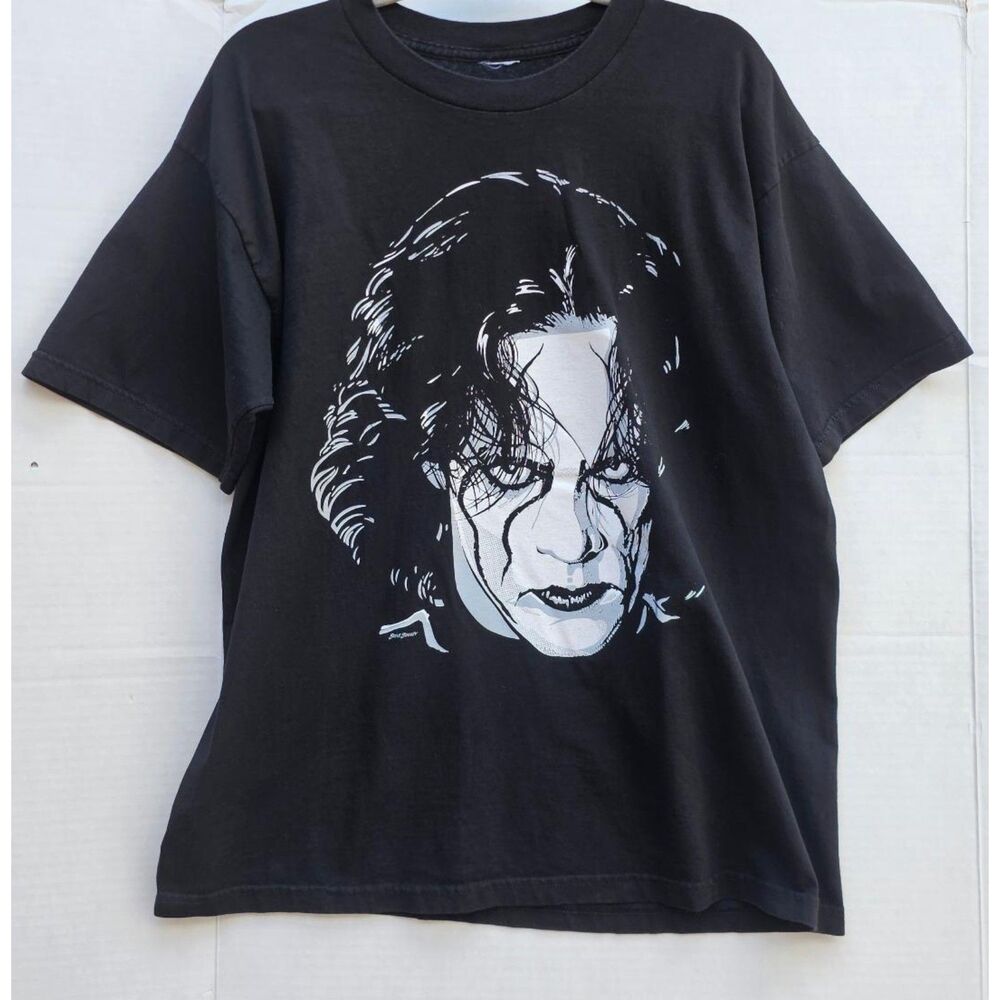 WCW Sting “Steve Stanley” Graphic‎ Tee • Men’s L 90's Crow Sting Wrestling Shirt